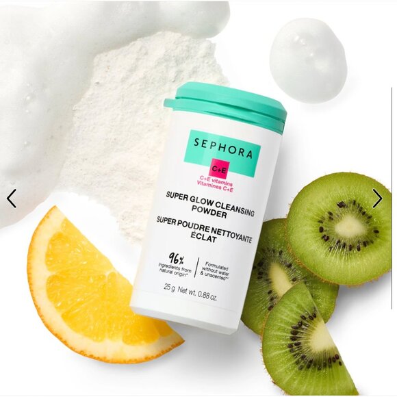 🌸 TSA Travel No-Liquid Sephora Collection Super Glow Cleansing Powder C+E - Picture 3 of 14